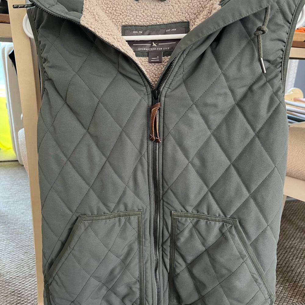 Eddie Bauer Quilted Dark Green Vest